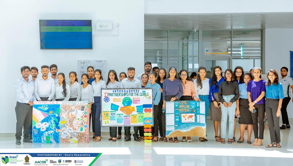 22.2 batch exhibits their creative posters on SDGs