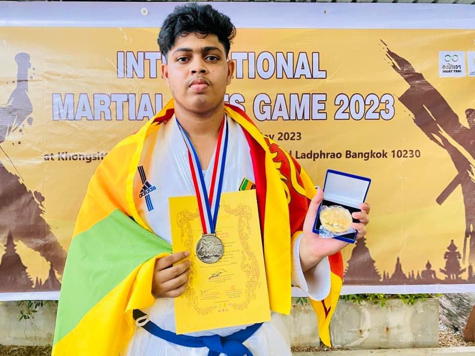 NSBM Karate Champ wins big at International Martial Arts Game 2023 NSBM